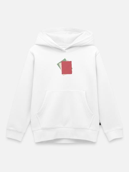 Pastellpapier Stapel - Kinder Premium Organic Hoodie - Weiß