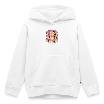 Taxer les riches - Sweat Premium à capuche enfant bio - blanc - Devant - AI Model Kid Female (0cm)