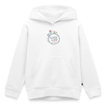 Écolier 2026 - Sweat Premium à capuche enfant bio - blanc - Devant - AI Model Kid Female (0cm)