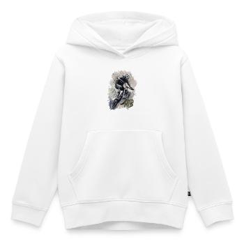 Mtb - Kinder Premium Organic Hoodie - Weiß - Vorne - AI Model Kid Female (0cm)