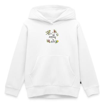 Birthday - Kids Premium Organic Hoodie - white - Front - AI Model Kid Female (0cm)