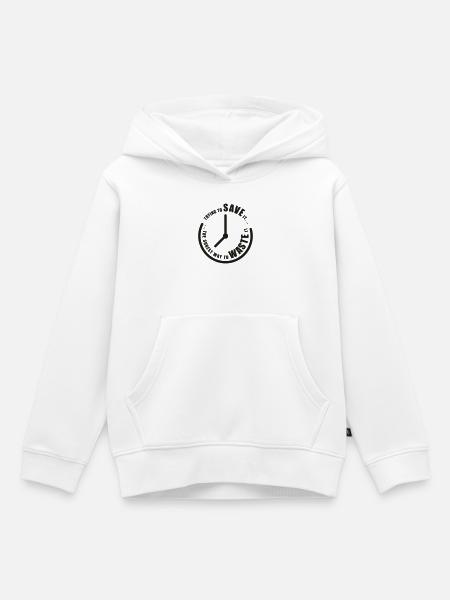 Save Time - Kinder Premium Organic Hoodie - Weiß