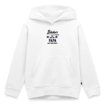 Bäcker Baecker Bester Papa Bäckerei Konditorei - Kinder Premium Organic Hoodie - Weiß - Vorne - AI Model Kid Female (0cm)