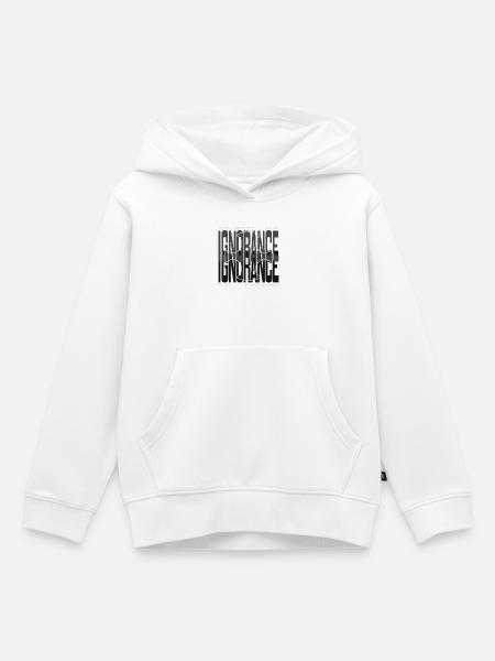 Courage gegen Angst Kreuz-Design - Kinder Premium Organic Hoodie - Weiß