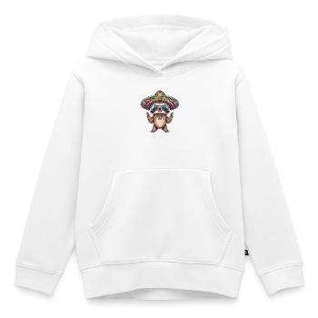 Faultier Lustig Sombrero - Kinder Premium Organic Hoodie - Weiß - Vorne - AI Model Kid Female (0cm)