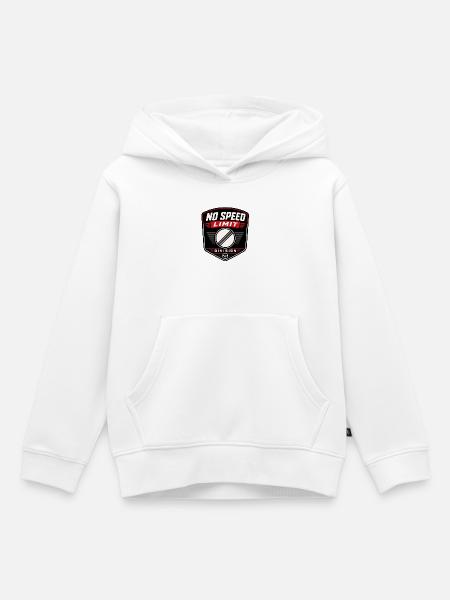 No Speed Limit Autobahn - Kinder Premium Organic Hoodie - Weiß