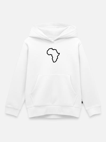 Afrikanischer Kontinent - Kinder Premium Organic Hoodie - Weiß