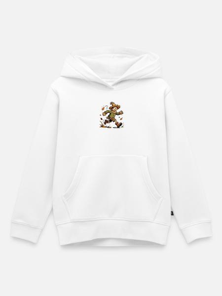 Die Vogelscheuche des Bauern - Kinder Premium Organic Hoodie - Weiß