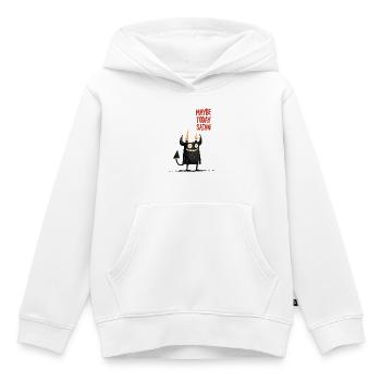 Perhaps Satan today - Kids Premium Organic Hoodie - white - Front - AI Model Kid Female (0cm)