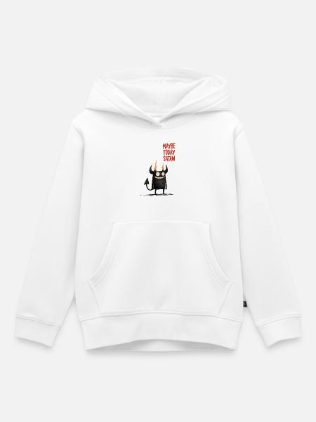 Vielleicht Heute Satan - Kinder Premium Organic Hoodie - Weiß