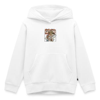 Zander Raubfischangler  - Kinder Premium Organic Hoodie - Weiß - Vorne - AI Model Kid Female (0cm)