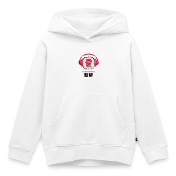 Krisp Frisch Sushi Kopfhörer Design - Kinder Premium Organic Hoodie - Weiß - Vorne - AI Model Kid Female (0cm)