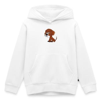 Puppy  - Kinder Premium Organic Hoodie - Weiß - Vorne - AI Model Kid Female (0cm)