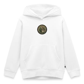 Dino Hatch Patch Forest - Kids Premium Organic Hoodie - white - Front - AI Model Kid Female (0cm)