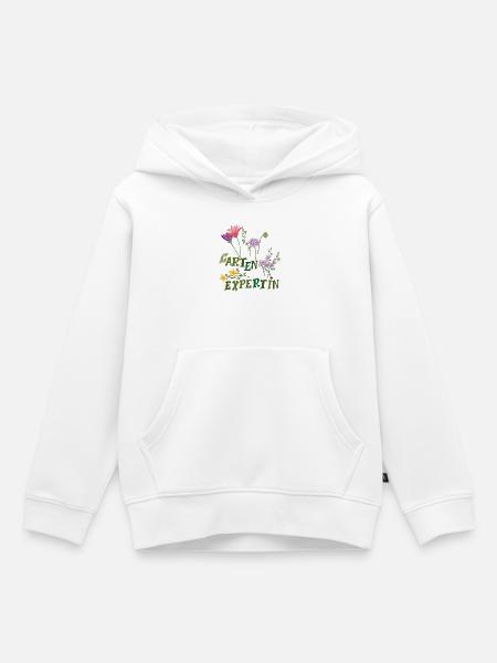 Gartenexpertin - Kinder Premium Organic Hoodie - Weiß