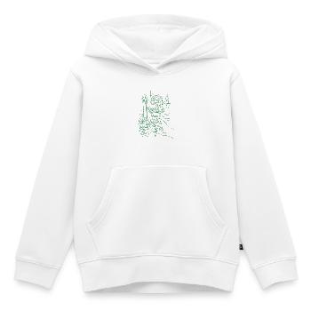 Glace d’été - Sweat Premium à capuche enfant bio - blanc - Devant - AI Model Kid Female (0cm)