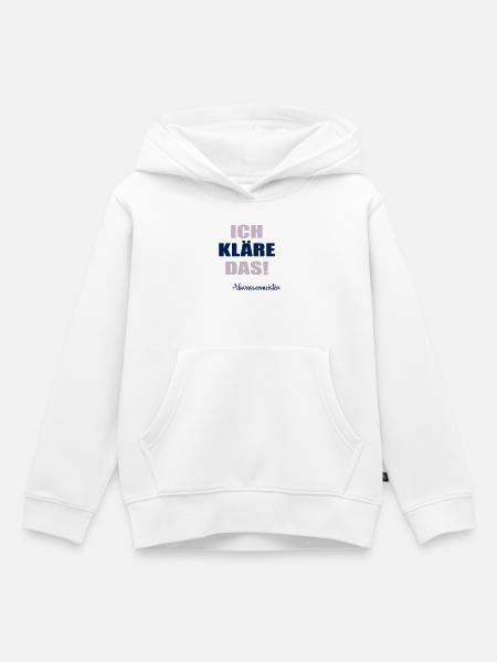 Abwasser Abwassermeister - Kinder Premium Organic Hoodie - Weiß