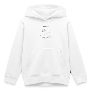Baujahr 1976 - Kinder Premium Organic Hoodie - Weiß - Vorne - AI Model Kid Female (0cm)