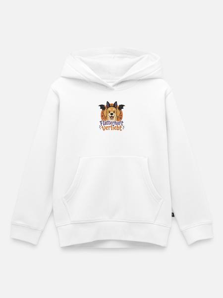 Fledermaus-Ohren - Kinder Premium Organic Hoodie - Weiß