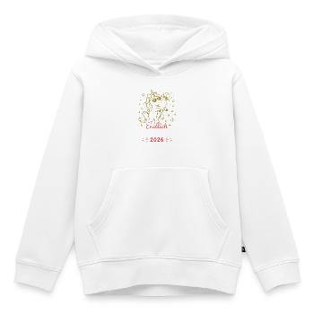 Einhorn Schulkind 2026 Erstschultag - Kinder Premium Organic Hoodie - Weiß - Vorne - AI Model Kid Female (0cm)
