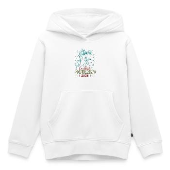 Endlich Schulkind 2026 Unicorn Feier - Kinder Premium Organic Hoodie - Weiß - Vorne - AI Model Kid Female (0cm)