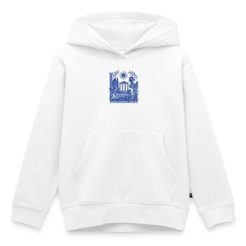 Antike Säulen, Sonne und Trauben - Kinder Premium Organic Hoodie - Weiß - Vorne - AI Model Kid Female (0cm)