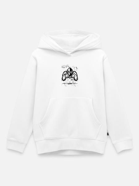Gamer Controller – Geek-Geschenk - Kinder Premium Organic Hoodie - Weiß