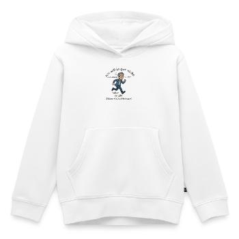 Nicht erwachsen werden wollen - Kinder Premium Organic Hoodie - Weiß - Vorne - AI Model Kid Female (0cm)