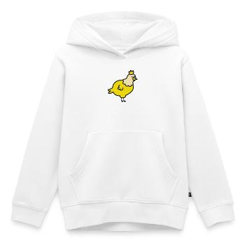 Königliches Küken Cartoon - Kinder Premium Organic Hoodie - Weiß - Vorne - AI Model Kid Female (0cm)