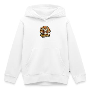 Groovy Faith Vibes Hippie Guru - Kinder Premium Organic Hoodie - Weiß - Vorne - AI Model Kid Female (0cm)
