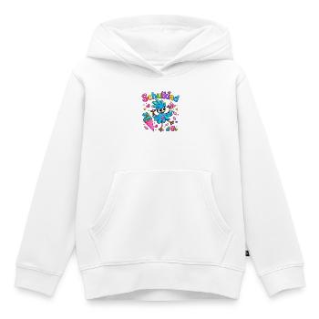 Käthe Knospe - fröhliches Schulkind - Kinder Premium Organic Hoodie - Weiß - Vorne - AI Model Kid Female (0cm)