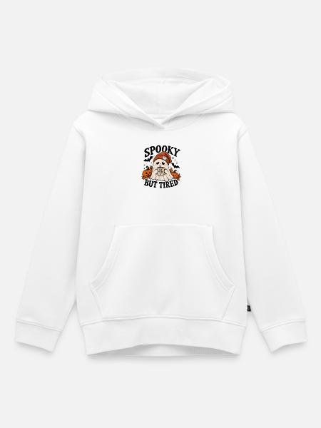 Spukgeist Kaffee Müdigkeit - Kinder Premium Organic Hoodie - Weiß