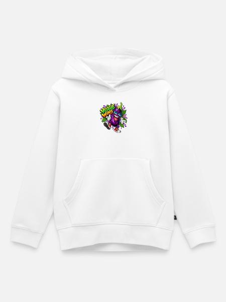 Veggie gewinnt - Kinder Premium Organic Hoodie - Weiß