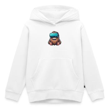 Bigfoot Sasquatch Süß Comic Cartoon VR Virtual Rea - Kinder Premium Organic Hoodie - Weiß - Vorne - AI Model Kid Female (0cm)