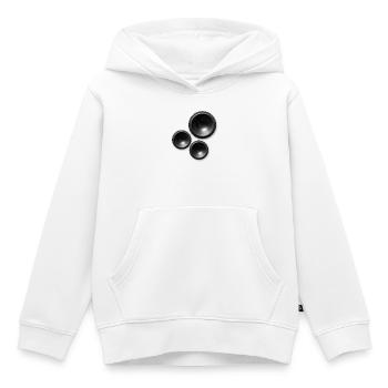haut-parleurs haut-parleurs - Sweat Premium à capuche enfant bio - blanc - Devant - AI Model Kid Female (0cm)