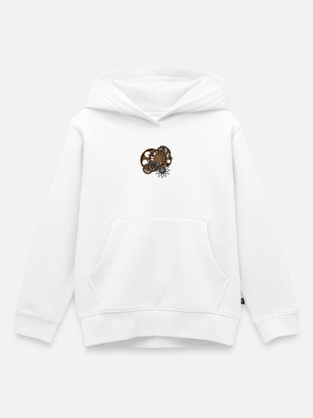 Steampunk - Kinder Premium Organic Hoodie - Weiß
