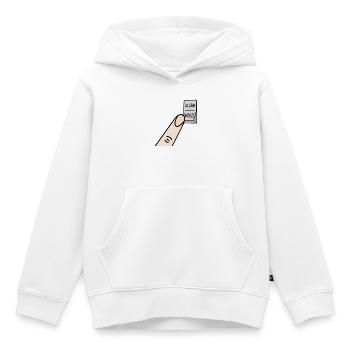 dormir - Sweat Premium à capuche enfant bio - blanc - Devant - AI Model Kid Female (0cm)