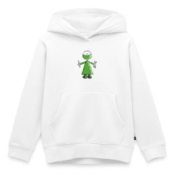Grünes Chirurg Strichmännchen - OP - Chirurgie - Kinder Premium Organic Hoodie - Weiß - Vorne - AI Model Kid Female (0cm)
