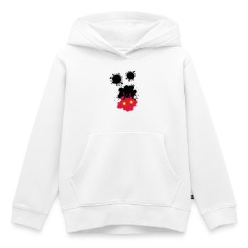 Mouse taches - Sweat Premium à capuche enfant bio - blanc - Devant - AI Model Kid Female (0cm)