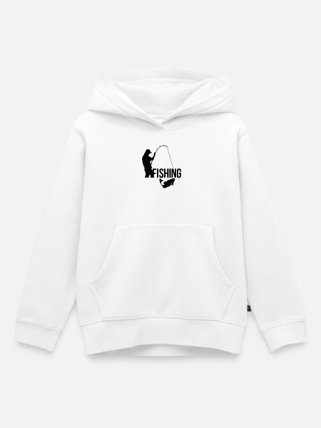 Fischerei - Kinder Premium Organic Hoodie - Weiß