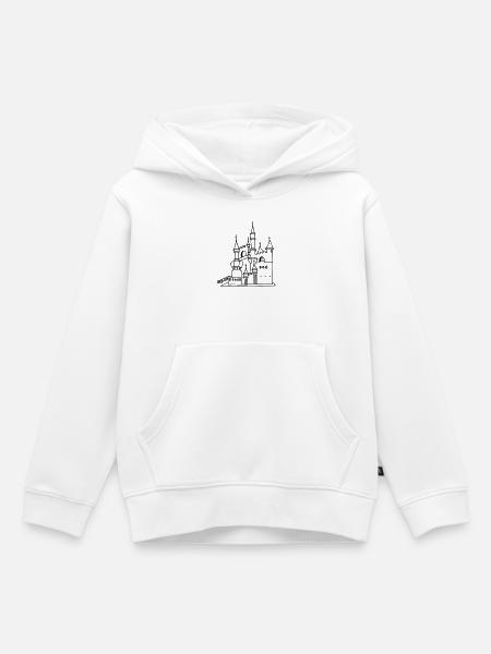 Schloss - Kinder Premium Organic Hoodie - Weiß