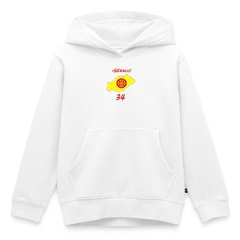 Hérault - Kinder Premium Organic Hoodie - Weiß - Vorne - AI Model Kid Female (0cm)