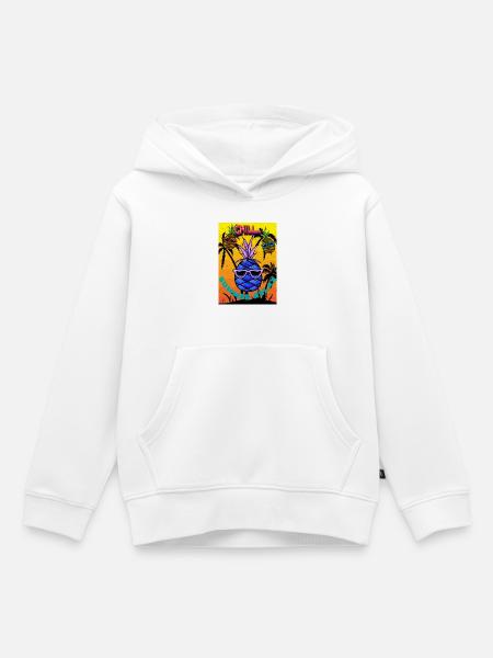 Chill Sommer Relax - Kinder Premium Organic Hoodie - Weiß