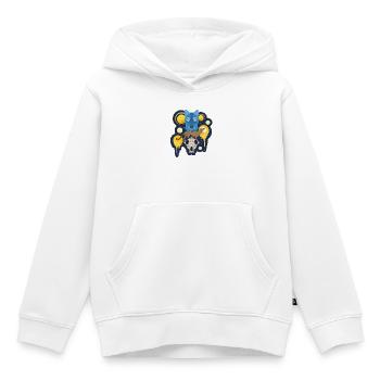 Thylacine Spirit - Mythischer tasmanischer Tigerwolf - Kinder Premium Organic Hoodie - Weiß - Vorne - AI Model Kid Female (0cm)