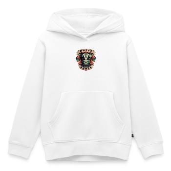 Mopar Power V8 Muscle Car USA Motor Logo - Kinder Premium Organic Hoodie - Weiß - Vorne - AI Model Kid Female (0cm)