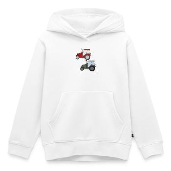 traktor treffen - Kinder Premium Organic Hoodie - Weiß - Vorne - AI Model Kid Female (0cm)