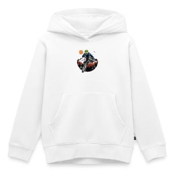 Mitternachts-Ridge-Fahrer - Kinder Premium Organic Hoodie - Weiß - Vorne - AI Model Kid Female (0cm)
