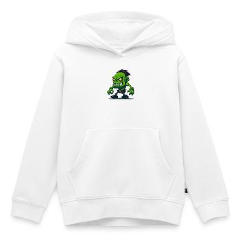 Totem du Zombie - Sweat Premium à capuche enfant bio - blanc - Devant - AI Model Kid Female (0cm)