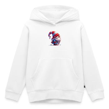 Gnome Goblin Elf - Kids Premium Organic Hoodie - white - Front - AI Model Kid Female (0cm)