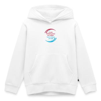 Die Fehler der Menschen - Kinder Premium Organic Hoodie - Weiß - Vorne - AI Model Kid Female (0cm)